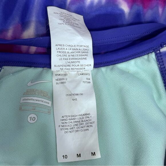 Nike Tie-Dye Tankini Top - Size 10 - Picture 5 of 5